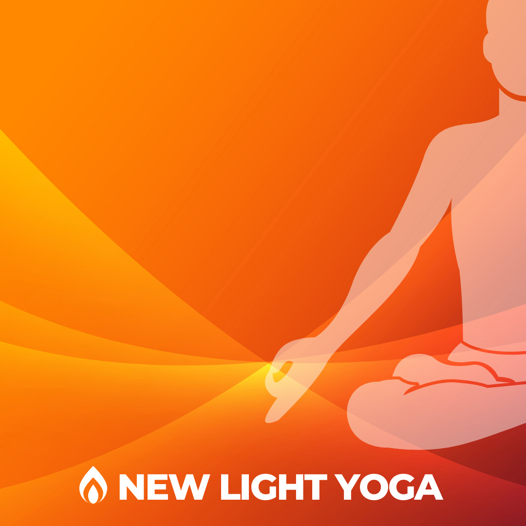 Meditating figure against a warm amber glow